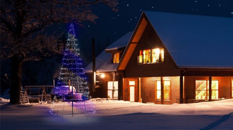 Twinkly Light Tree 750 RGB+W LED 4 m - inteligentne lampki ogrodowe ...