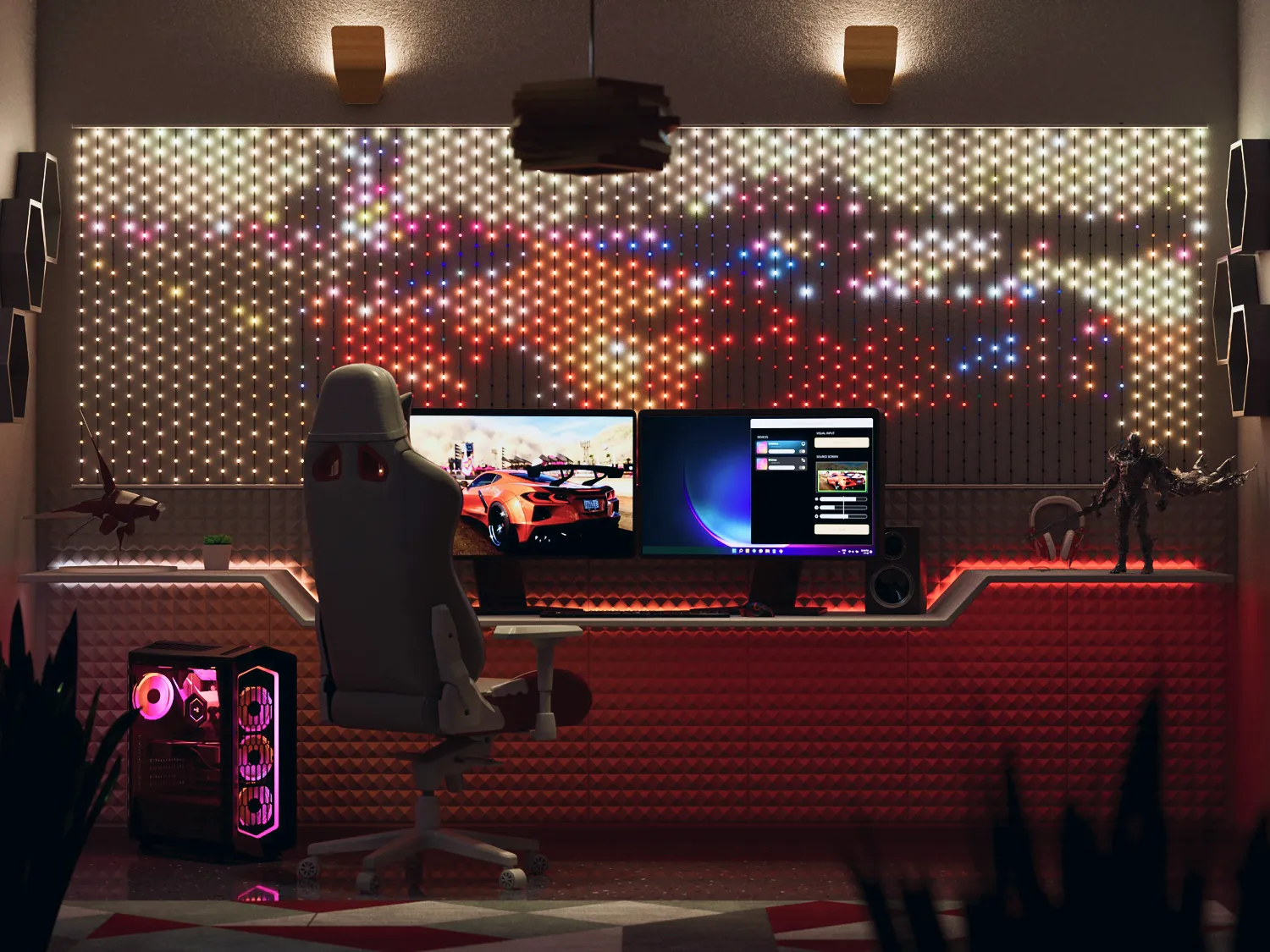 Światła LED na ścianę